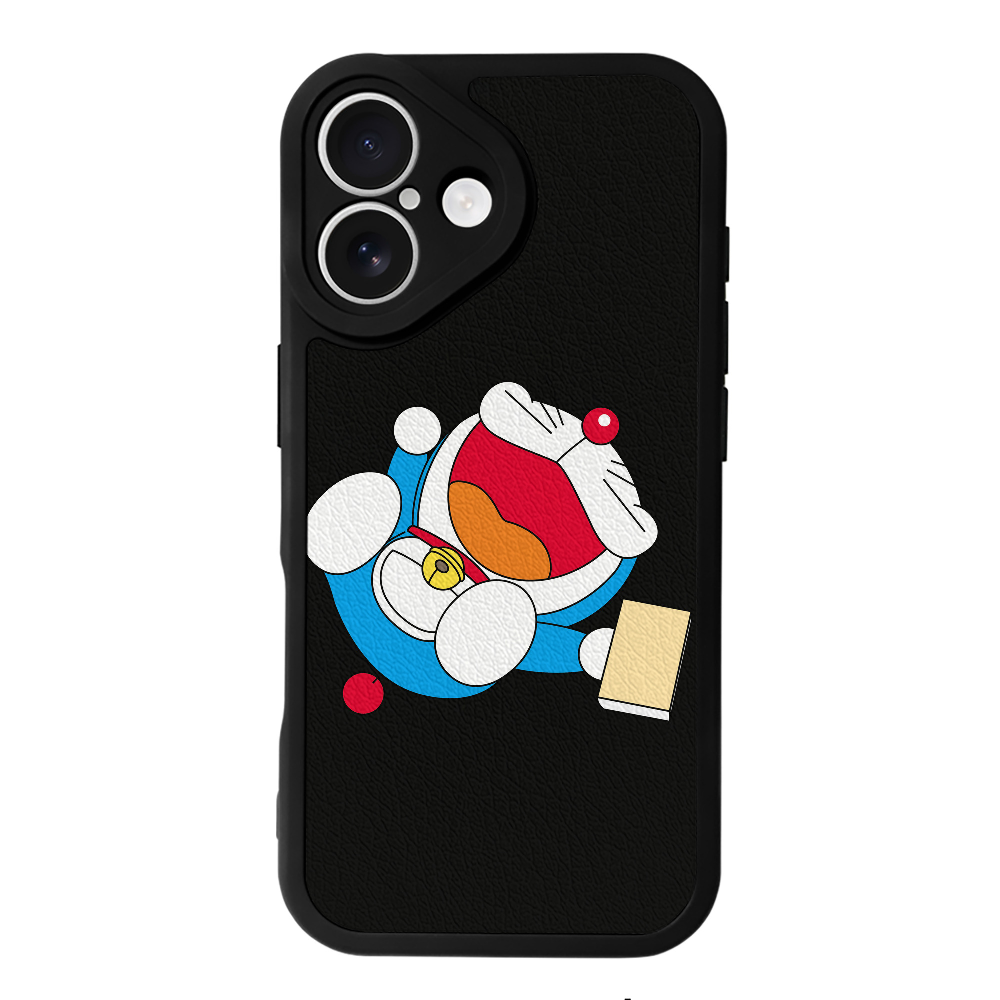 （画像用） ドラえもん Doraemon 【iPhone 16シリーズ対応】シリコンスマホケース（レザー調） 材質：シリコン